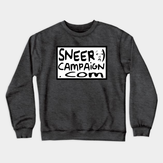 Sneer Campaign Dot Com Crewneck Sweatshirt by Sneer Campaign